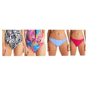 NWT Bar III Women's Shirred Hipster Bikini Bottoms Sizes XS-XL $40 12HL169